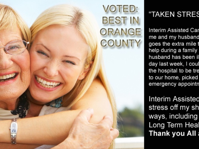 Voted Best respite caregiver in Orange County